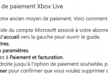 supprimer carte Xbox Live