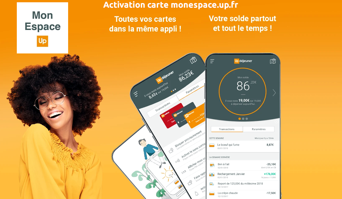 Activation carte monespace.up.fr