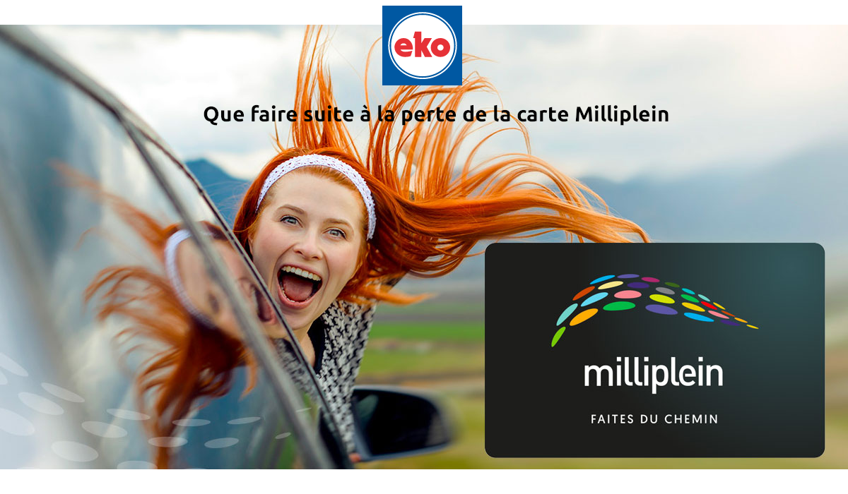 Milliplein carte perdue