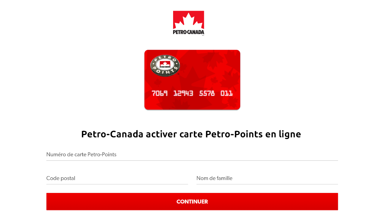 Petro-Canada activer carte Petro‑Points