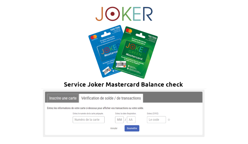Joker Mastercard balance