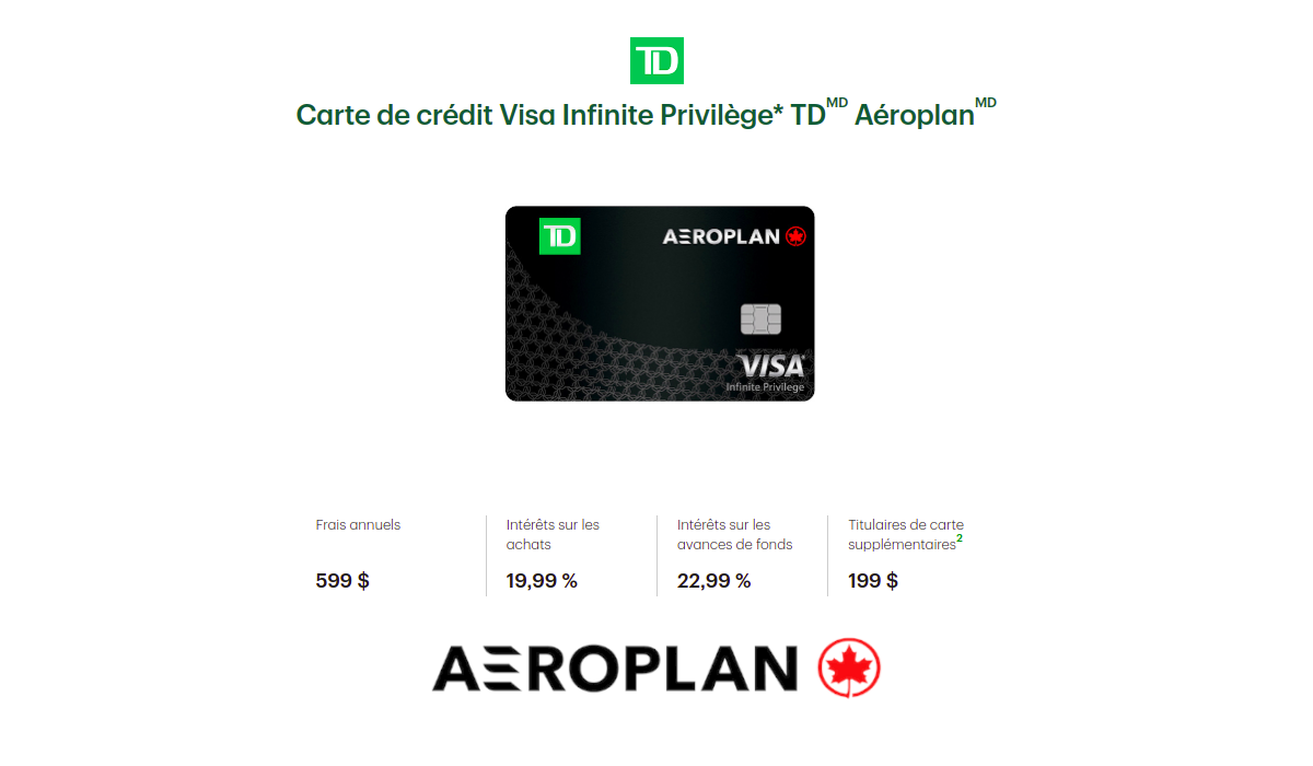 TD Aeroplan Visa Infinite Privilège