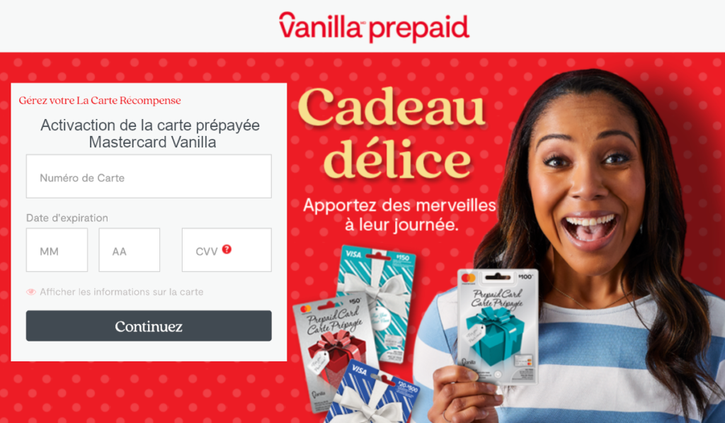 activation Mastercard Vanilla