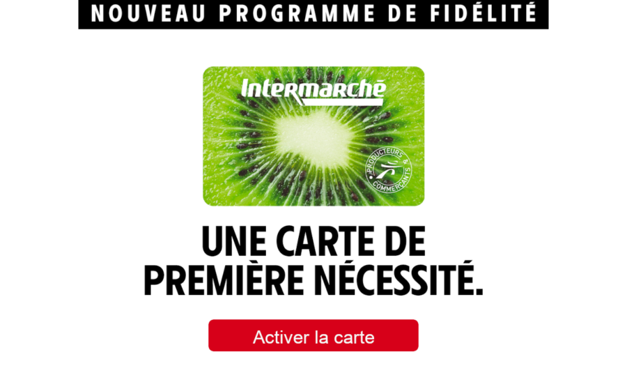 activation de la carte Intermarché