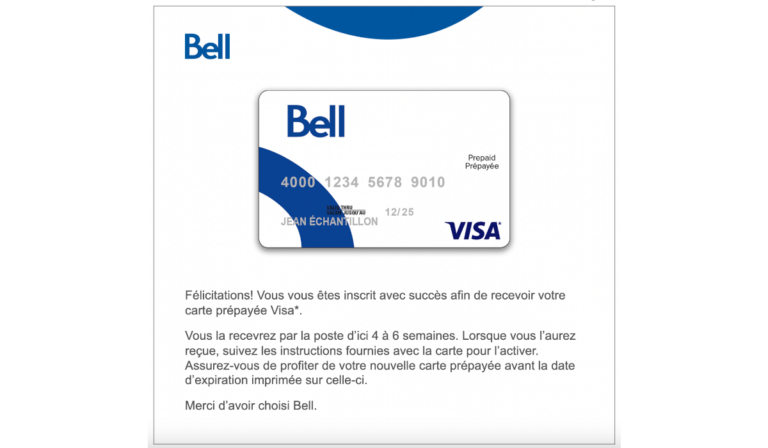 Bell.Myprepaidcenter - Activation et suivi de la carte prépayée Bell