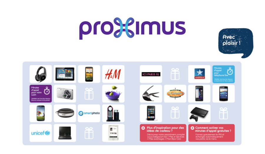 récompenses proximus