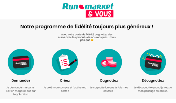 enregistrement fidélité run market et vous