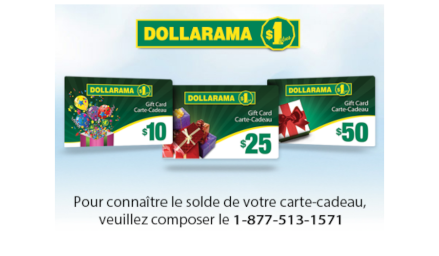 solde carte-cadeau dollarama