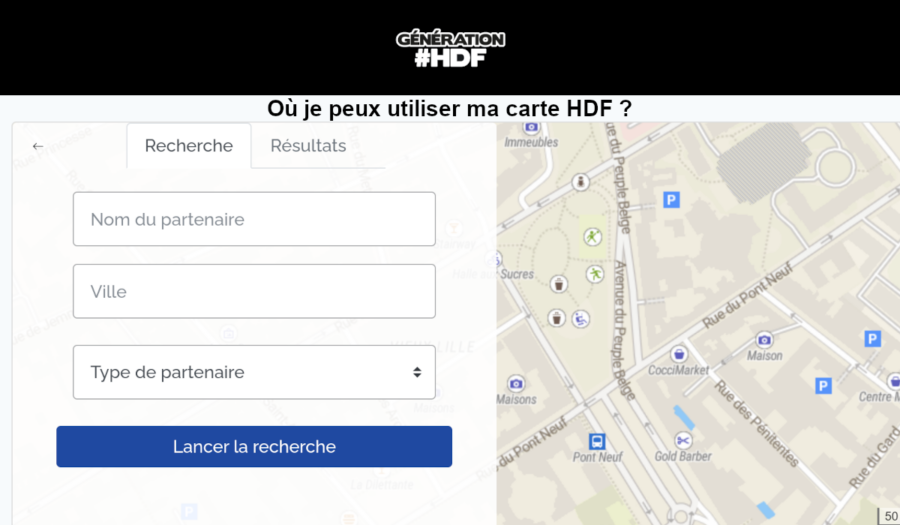 où je peux utiliser ma carte hdf