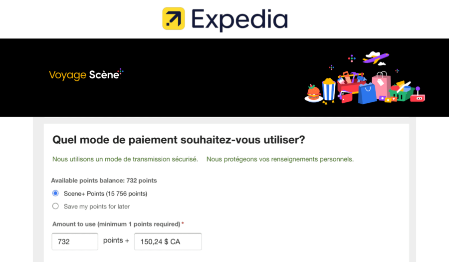 réservation vol expedia