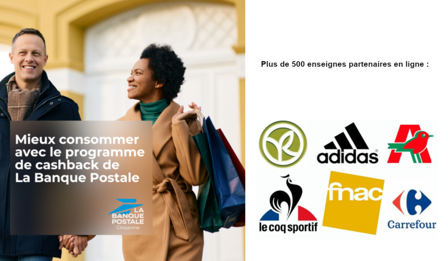 liste des partenaires Cashback la banque postale