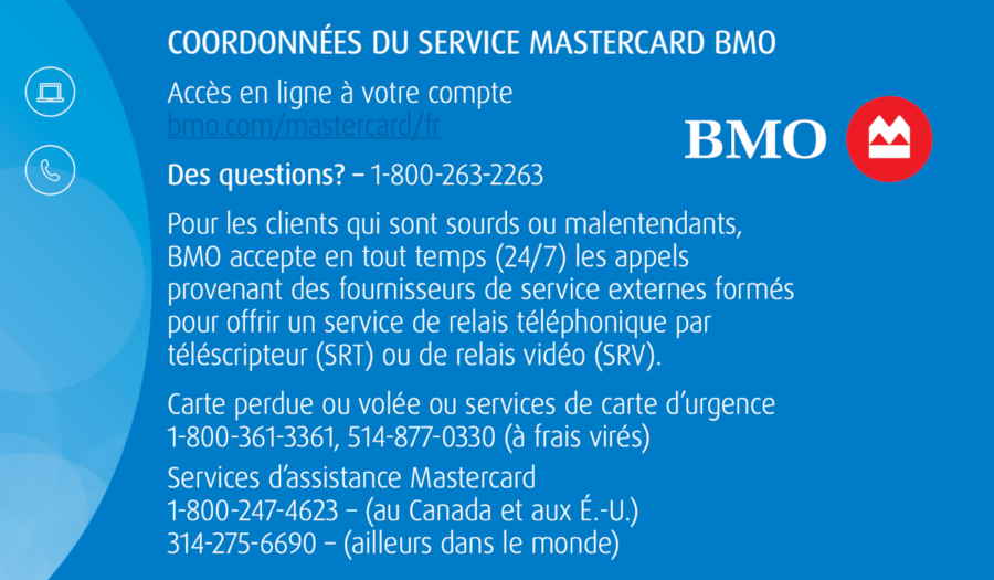 assistance bmo téléphone