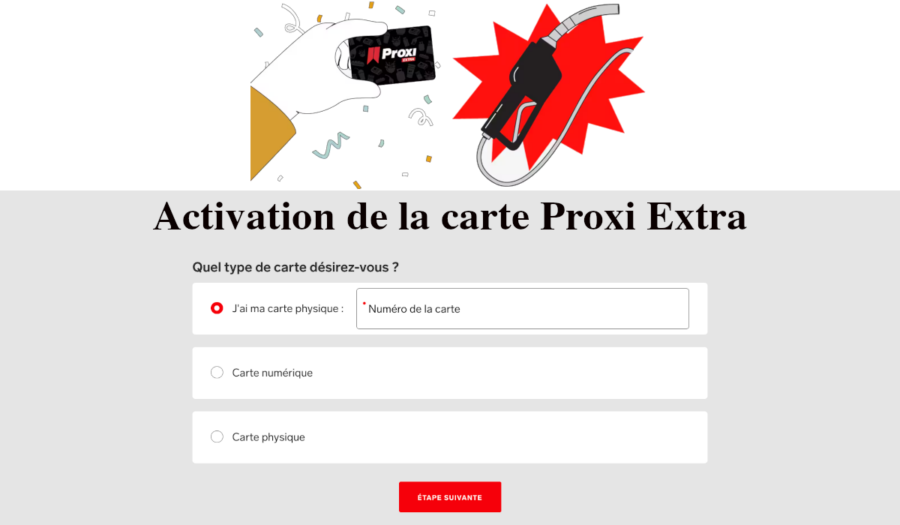 activation carte récompenses proxi extra