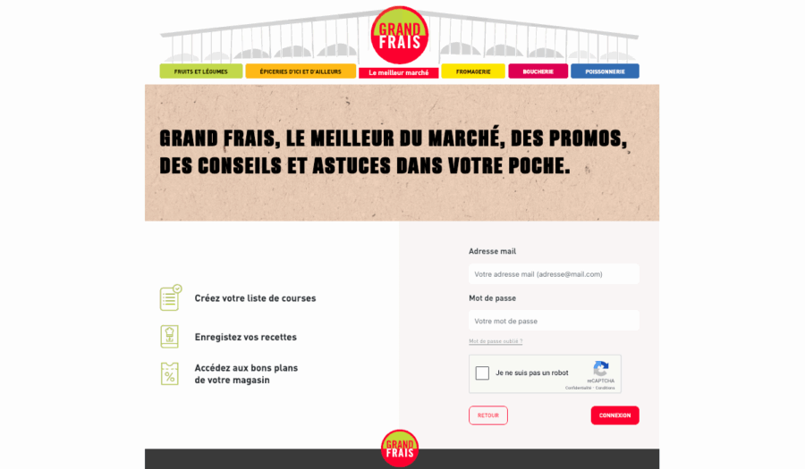 mon compte grand frais connexion