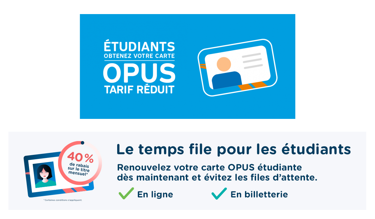 Carte OPUS étudiant