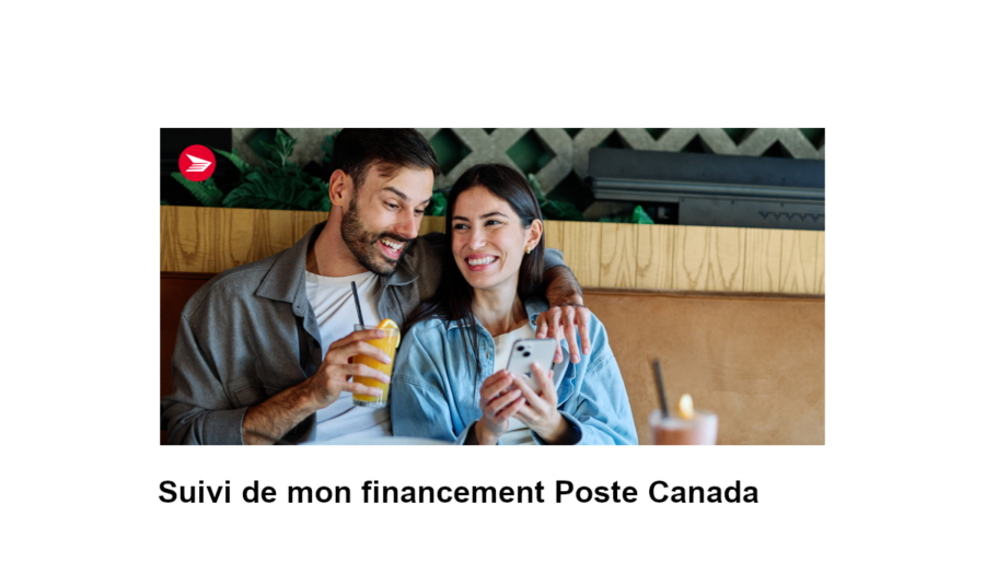 financement poste canada suivi