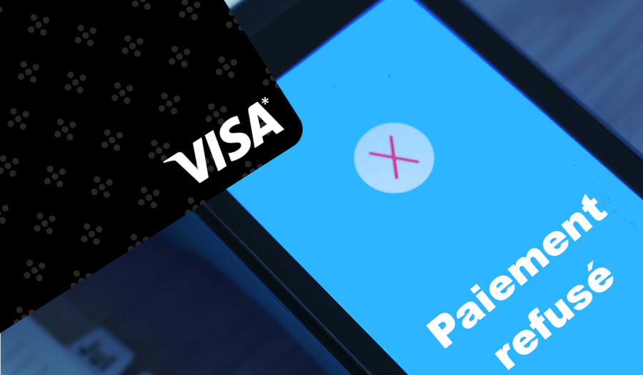 paiement refusé carte de crédit